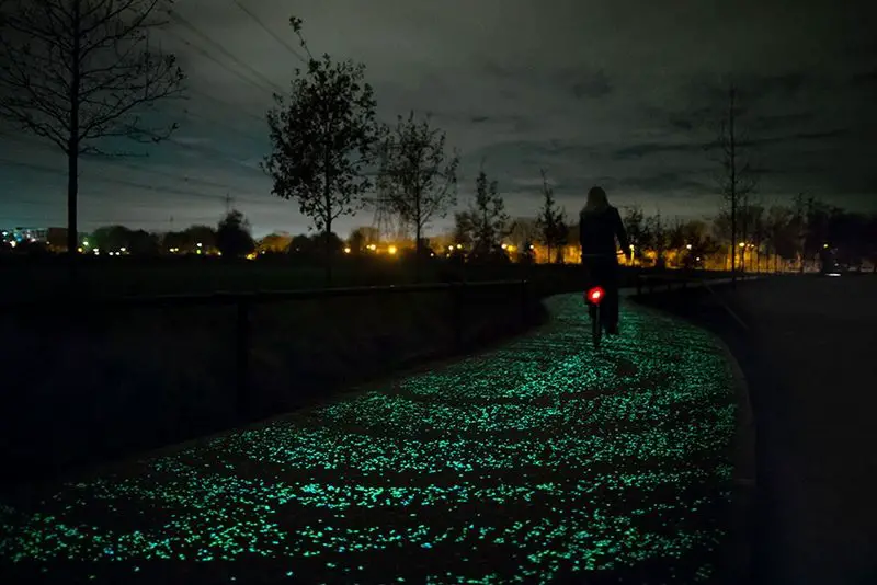 Glowing Bike Path Netherlands