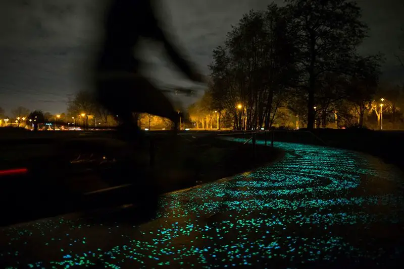 Glowing Bike Path Netherlands
