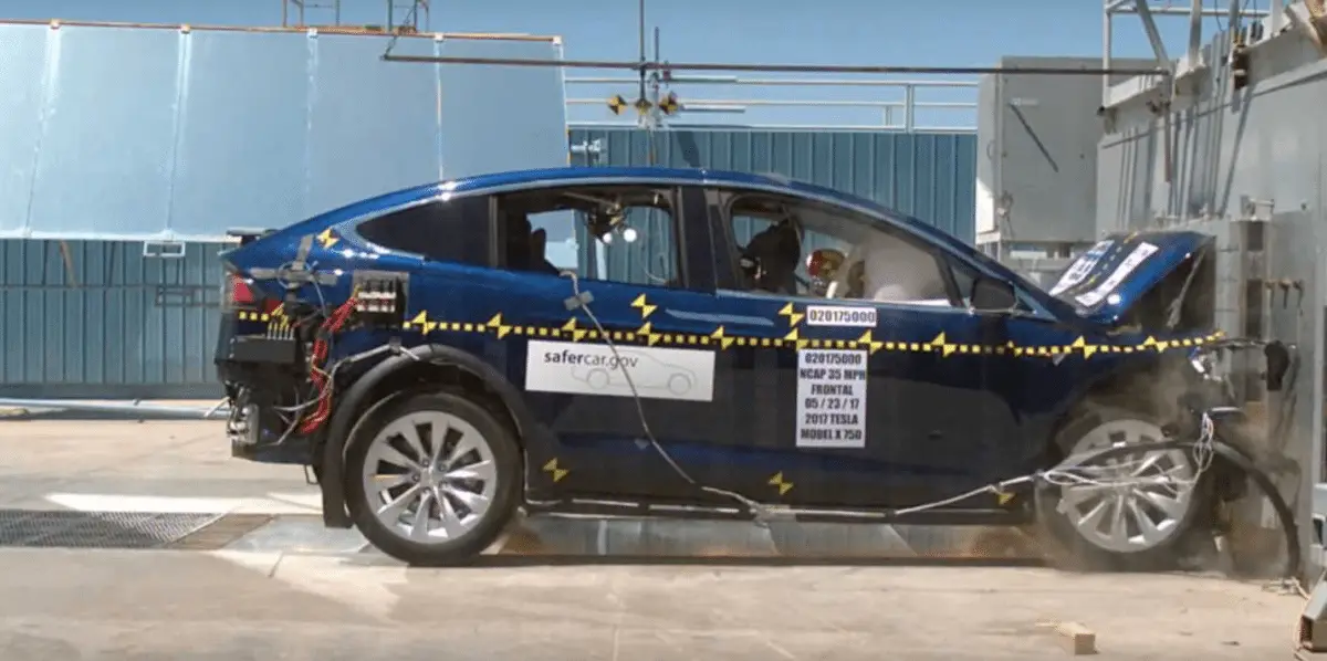 Fortunately, few of us will ever be in a collision like this test of the Tesla Model X.