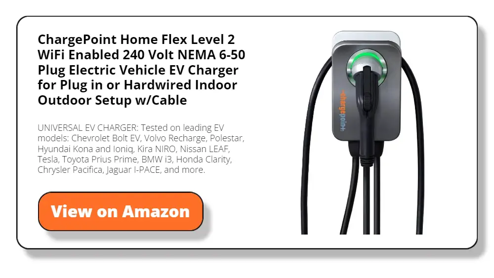 ChargePoint Home Flex Level 2 WiFi Enabled 240 Volt NEMA 6-50 Plug Electric Vehicle EV Charger